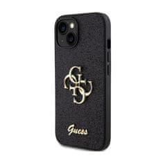 Guess Guess Glitter Script Big 4G - Ohišje za iPhone 15 Plus (črno)