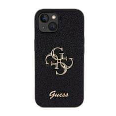 Guess Guess Glitter Script Big 4G - Ohišje za iPhone 15 Plus (črno)