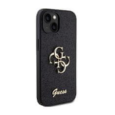 Guess Guess Glitter Script Big 4G - Ohišje za iPhone 15 Plus (črno)