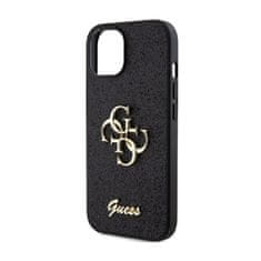 Guess Guess Glitter Script Big 4G - Ohišje za iPhone 15 Plus (črno)