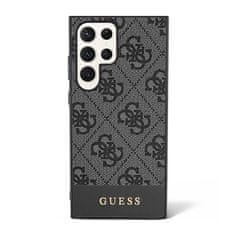 Guess Guess 4G Bottom Stripe Metal Logo Collection - Ohišje za Samsung Galaxy S23 Ultra (črno)