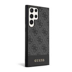 Guess Guess 4G Bottom Stripe Metal Logo Collection - Ohišje za Samsung Galaxy S23 Ultra (črno)