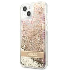 Guess Guess Liquid Glitter Paisley - etui za iPhone 13 mini (zlat)