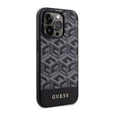 Guess Ohišje Guess GCube Stripes MagSafe - iPhone 14 Pro (črno)