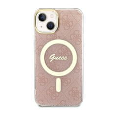 Guess Guess 4G MagSafe - Ohišje za iPhone 14 (roza)