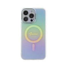 Guess Guess IML Iridescent MagSafe - Ohišje za iPhone 15 Pro Max (turkizno)