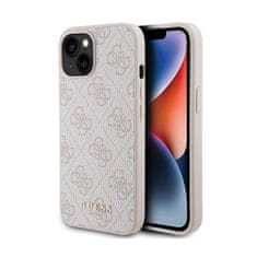 Guess Guess 4G Metal Gold Logo - Ohišje za iPhone 15 Plus (roza)