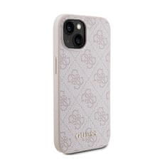 Guess Guess 4G Metal Gold Logo - Ohišje za iPhone 15 Plus (roza)