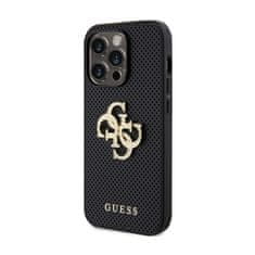 Guess Guess perforirano ohišje 4G z bleščicami - iPhone 15 Pro (črno)