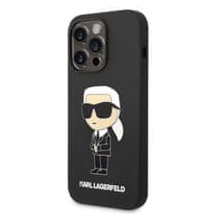 Karl Lagerfeld Karl Lagerfeld Silikonski etui NFT Ikonik MagSafe - iPhone 14 Pro (črn)