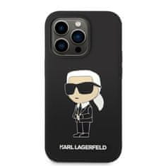 Karl Lagerfeld Karl Lagerfeld Silikonski etui NFT Ikonik MagSafe - iPhone 14 Pro (črn)