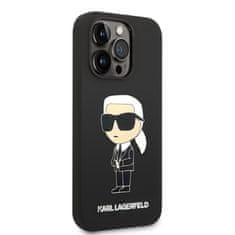 Karl Lagerfeld Karl Lagerfeld Silikonski etui NFT Ikonik MagSafe - iPhone 14 Pro (črn)