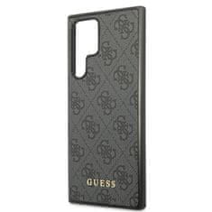 Guess Guess 4G Metal Gold Logo - Ohišje za Samsung Galaxy S22 Ultra (sivo)