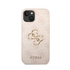 Guess Guess 4G Big Metal Logo - Ohišje za iPhone 15 / 14 / 13 (roza)