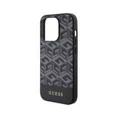 Guess Ohišje Guess GCube Stripes MagSafe - iPhone 15 Pro (črno)