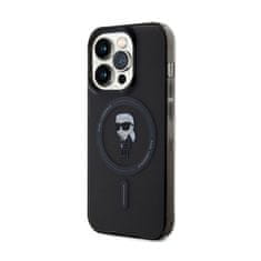 Karl Lagerfeld Karl Lagerfeld IML Ikonik MagSafe - Ohišje za iPhone 15 Pro Max (črno)