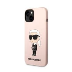 Karl Lagerfeld Karl Lagerfeld Silikonski etui NFT Ikonik MagSafe - iPhone 14 Plus (roza)