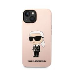 Karl Lagerfeld Karl Lagerfeld Silikonski etui NFT Ikonik MagSafe - iPhone 14 Plus (roza)