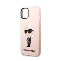 Karl Lagerfeld Karl Lagerfeld Silikonski etui NFT Ikonik MagSafe - iPhone 14 Plus (roza)