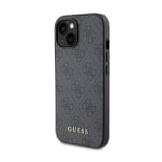 Guess Guess 4G Metal Gold Logo - Ohišje za iPhone 15 Plus (sivo)