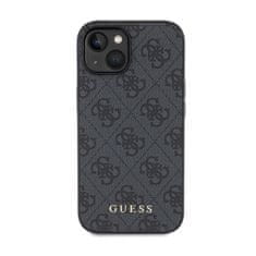 Guess Guess 4G Metal Gold Logo - Ohišje za iPhone 15 Plus (sivo)