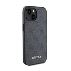 Guess Guess 4G Metal Gold Logo - Ohišje za iPhone 15 Plus (sivo)