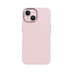 NEW Crong Color Cover LUX Magnetic - ohišje MagSafe za iPhone 15 (roza)