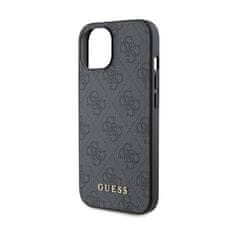 Guess Guess 4G Metal Gold Logo - Ohišje za iPhone 15 Plus (sivo)