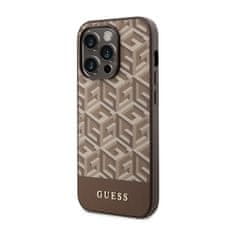 Guess Ohišje Guess GCube Stripes MagSafe - iPhone 14 Pro (rjavo)