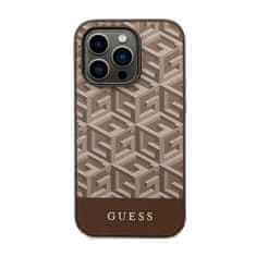 Guess Ohišje Guess GCube Stripes MagSafe - iPhone 14 Pro (rjavo)