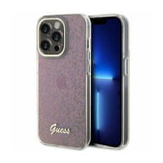 Guess Guess IML Faceted Mirror Disco Iridescent - Ohišje za iPhone 15 Pro Max (roza)