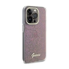 Guess Guess IML Faceted Mirror Disco Iridescent - Ohišje za iPhone 15 Pro Max (roza)