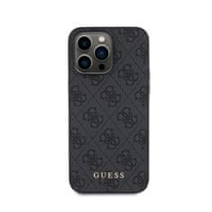 Guess Guess 4G Metal Gold Logo - Ohišje za iPhone 15 Pro Max (sivo)