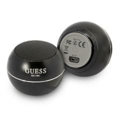 Guess Guess Mini Bluetooth zvočnik 3W 4H - Bluetooth 5.0 zvočnik (črn)