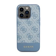 Guess Guess 4G Bottom Stripe Metal Logo Collection - Ohišje za iPhone 15 Pro (modro)