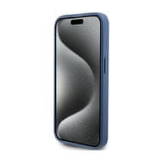 Guess Guess 4G Bottom Stripe Metal Logo Collection - Ohišje za iPhone 15 Pro (modro)