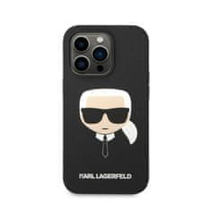 Karl Lagerfeld Karl Lagerfeld Silikonsko ohišje Iconic Karl`s Head MagSafe - iPhone 14 Pro (črno)