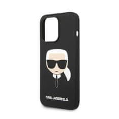 Karl Lagerfeld Karl Lagerfeld Silikonsko ohišje Iconic Karl`s Head MagSafe - iPhone 14 Pro (črno)