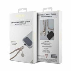 Guess Guess Univerzalni trak za roko Saffiano veriga 4G Charm - Univerzalni trak za telefon (Roza)