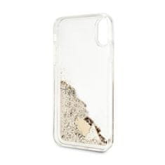 Guess Guess Liquid Glitter Charms - Ohišje za iPhone Xs / X (zlato)