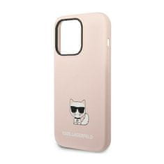 Karl Lagerfeld Karl Lagerfeld Choupette Body - Ohišje za iPhone 14 Pro Max (svetlo roza)