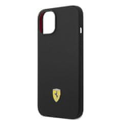 NEW Ferrari Silikonski kovinski logotip MagSafe - ohišje za iPhone 14 (črno)