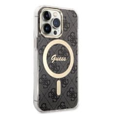 Guess Guess Bundle Pack MagSafe 4G - MagSafe etui za iPhone 13 Pro Max + komplet polnilnika (črna/zlata)