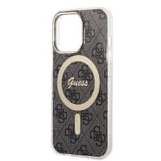 Guess Guess Bundle Pack MagSafe 4G - MagSafe etui za iPhone 13 Pro Max + komplet polnilnika (črna/zlata)