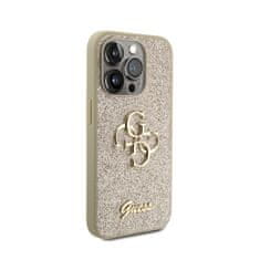 Guess Ohišje Guess Glitter Script Big 4G - iPhone 15 Pro (zlato)