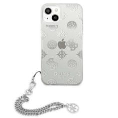 Guess Guess Peony Chain Handle - Ohišje za iPhone 13 mini (srebrno)