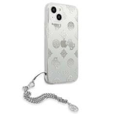 Guess Guess Peony Chain Handle - Ohišje za iPhone 13 mini (srebrno)