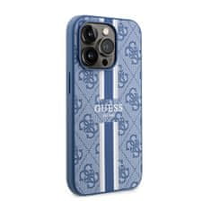 Guess Guess 4G Printed Stripes MagSafe - ohišje za iPhone 14 Pro (modro)