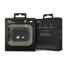 NEW BMW Carbon z dvojnim kovinskim logotipom - Ohišje za AirPods Pro 2 (črno)