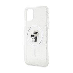 Karl Lagerfeld Karl Lagerfeld Karl &amp; Choupette Glitter MagSafe - etui za iPhone 11 (prozoren)